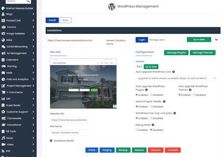 WordPress Hosting Page Image Slider